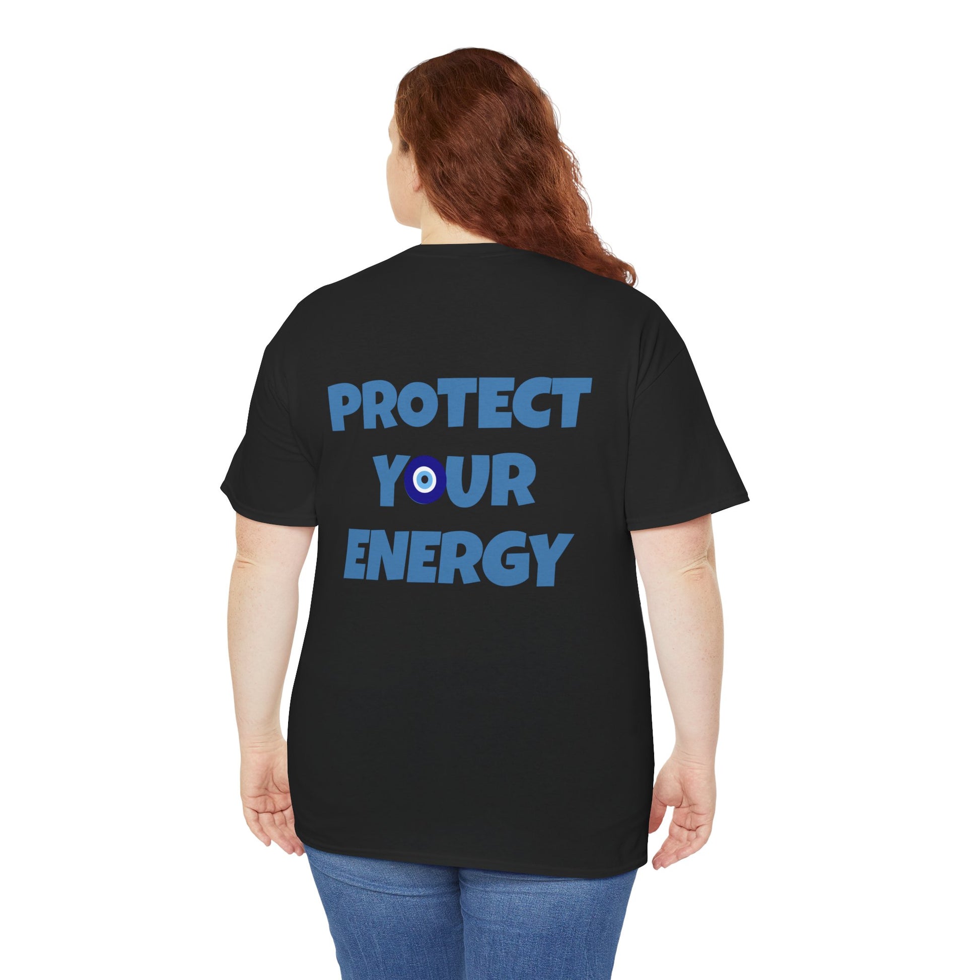 Evil Eye Graphic Tee – Unisex Casual Cotton T-Shirt | Protect Your Energy Shirt, Positive Vibes Apparel, Spiritual Gift - Wolf Aura Co
