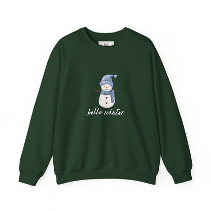 Let It Snow Sweatshirt – Cozy Winter Snowman Crewneck | Soft Cotton-Poly Winter Sweater
