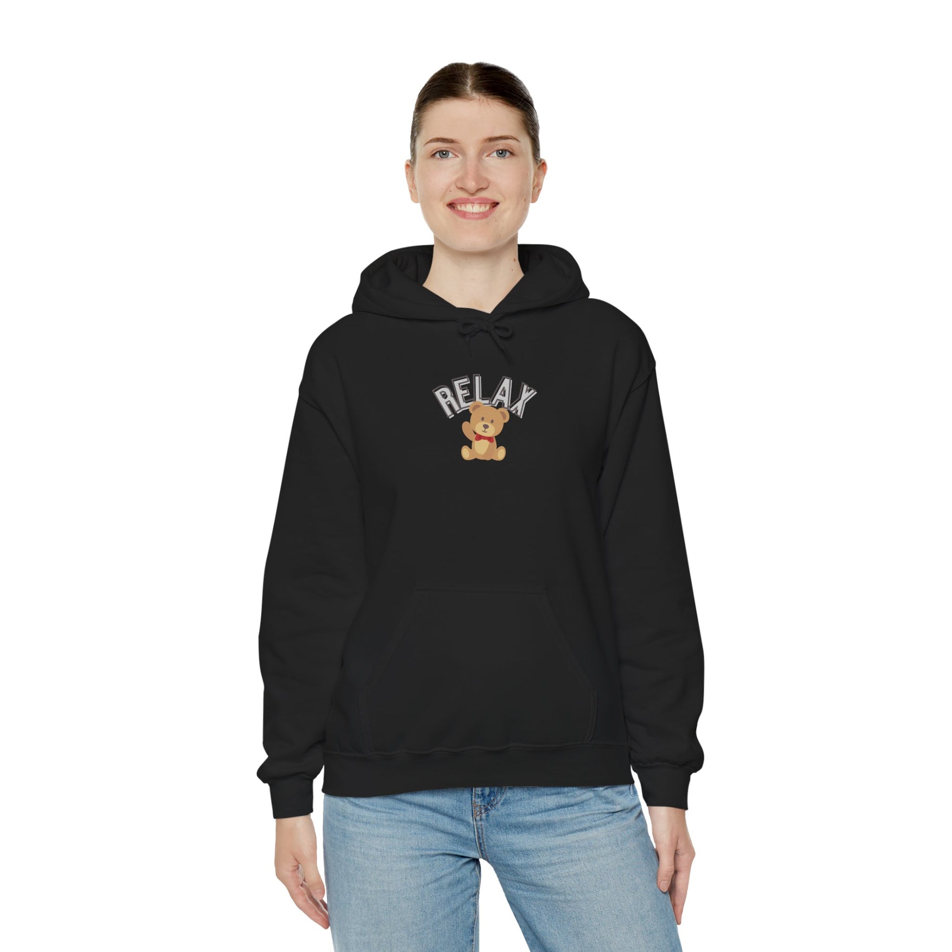 Teddy Bear Graphic Hoodie – Relaxation Sweatshirt for Men & Women - Wolf Aura Co