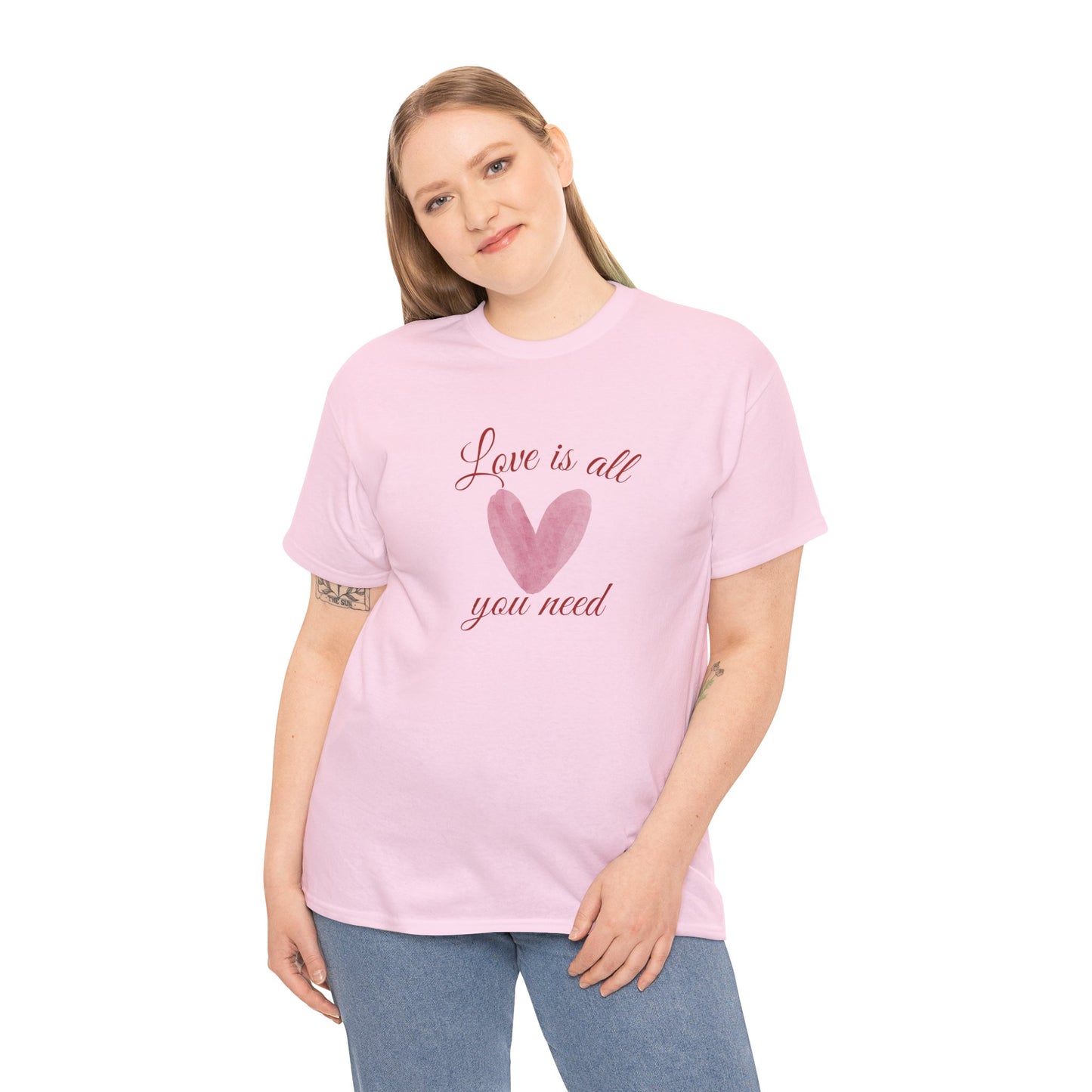 Love Is All You Need Heart Tee — Romantic Valentine’s Day T-Shirt
