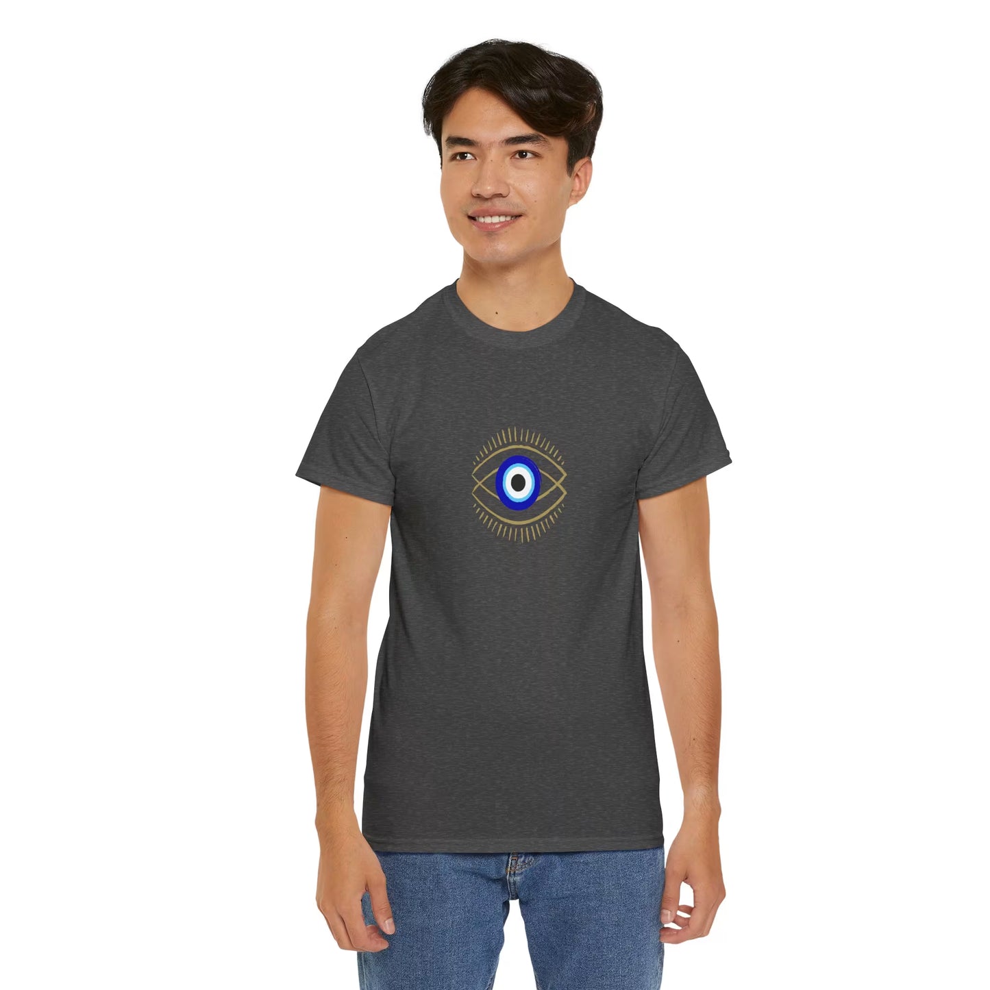 Evil Eye Graphic Tee – Unisex Casual Cotton T-Shirt | Protect Your Energy Shirt, Positive Vibes Apparel, Spiritual Gift