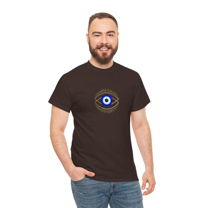 Evil Eye Graphic Tee – Unisex Casual Cotton T-Shirt | Protect Your Energy Shirt, Positive Vibes Apparel, Spiritual Gift