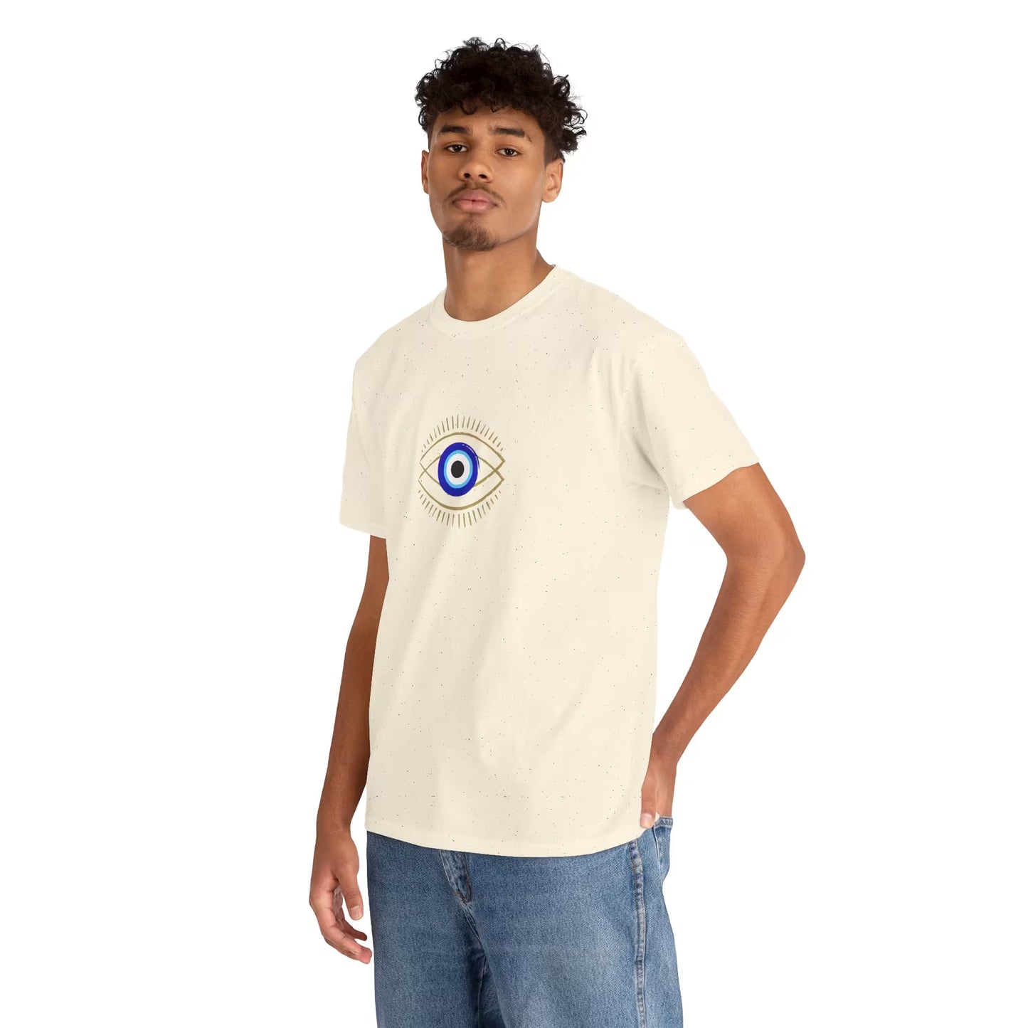 Evil Eye Graphic Tee – Unisex Casual Cotton T-Shirt | Protect Your Energy Shirt, Positive Vibes Apparel, Spiritual Gift