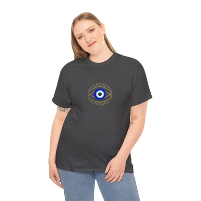 Evil Eye Graphic Tee – Unisex Casual Cotton T-Shirt | Protect Your Energy Shirt, Positive Vibes Apparel, Spiritual Gift