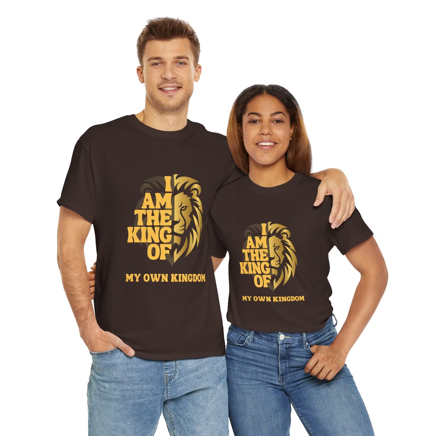Lion Print Cotton T-Shirt – Fierce Graphic Tee, Casual Everyday Wear, Animal Lover Gift