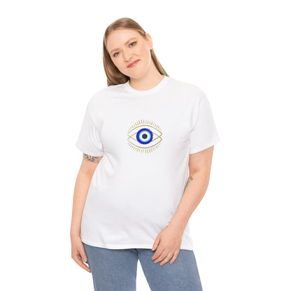 Evil Eye Graphic Tee – Unisex Casual Cotton T-Shirt | Protect Your Energy Shirt, Positive Vibes Apparel, Spiritual Gift